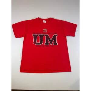 University of Maryland Red Short Sleeve Unisex T‑Shirt – Large